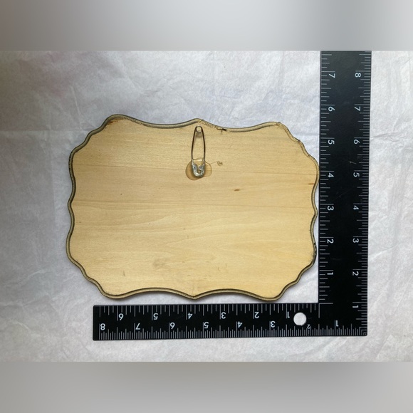 Handmade Wooden Plaque Painted black with White calligraphy lettering FUCK OFF - Picture 3 of 4